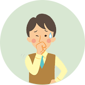 ちょっとしたことで息が切れる